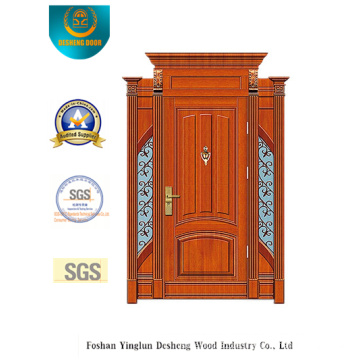 Classic Style Security Stahltür mit Carving und Eisen (B-9009)